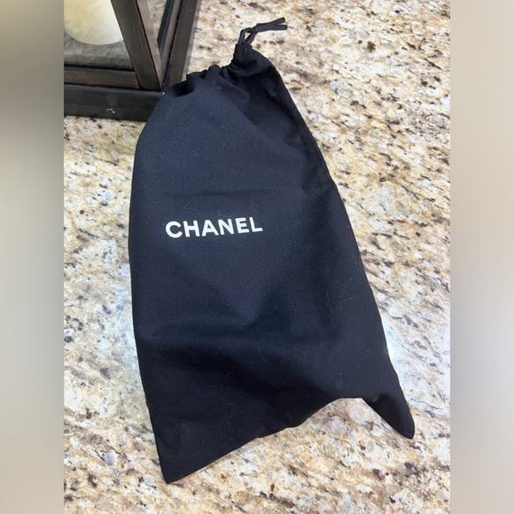 CHANEL Cream Leather Open Toe Wooden Wedges Mules 37 - Picture 11 of 12